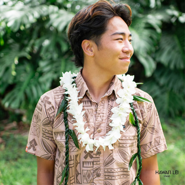 Hanalei Lei Set (White) - Hawai'i Lei Stand - Lei Shipping