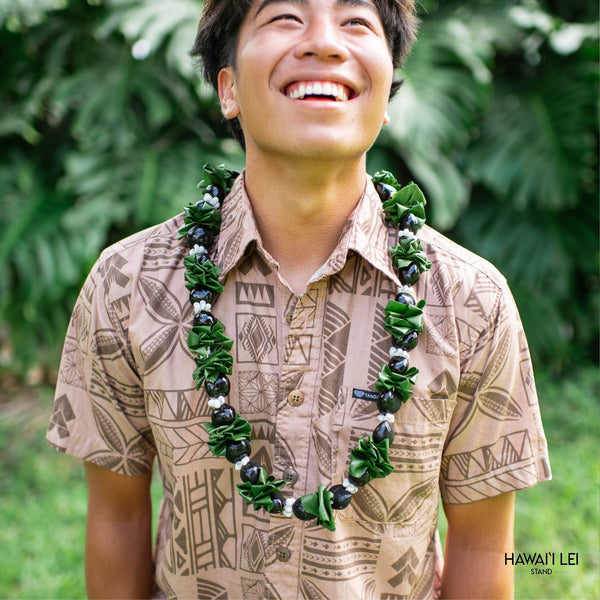 Kukui Nut (Ti Leaf) Lei - Hawai'i Lei Stand - Lei Shipping