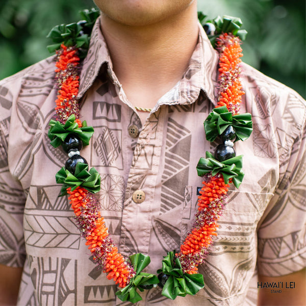 Cigar and Kukui Nut Lei - Hawai'i Lei Stand - Lei Shipping