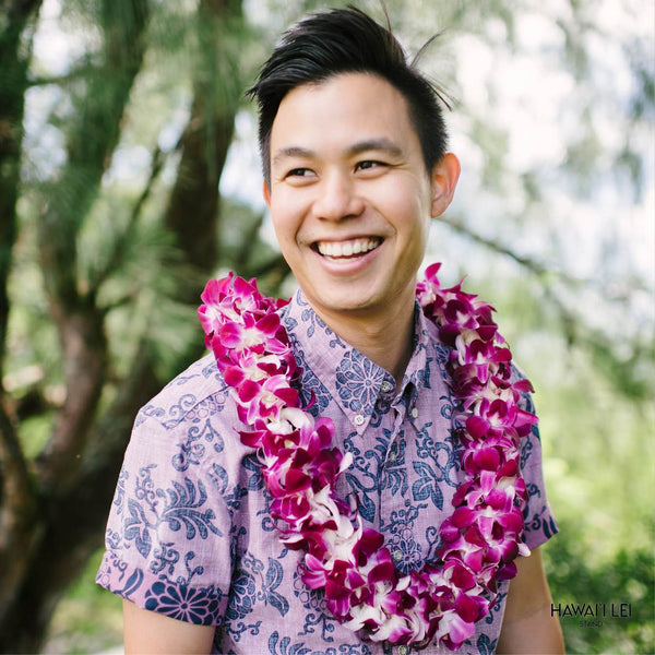 Fresh Flower Lei - Double Orchid Lei - Lei Shipping And Delivery