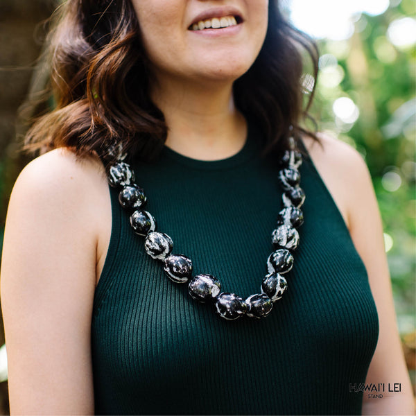 Kukui Nut Shell Lei (Tiger) - Hawai'i Lei Stand - Lei Shipping