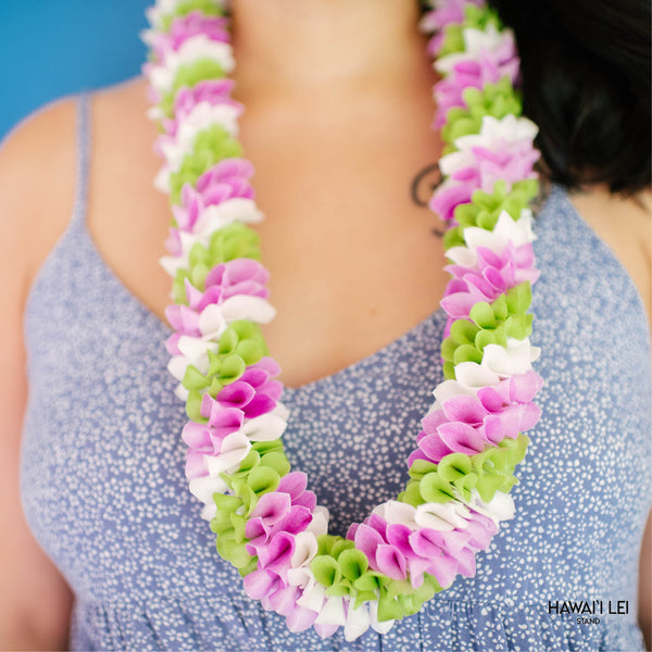Spiral Orchid Lei (Multi-Color) Hawaii Lei Stand Lei Shipping & Delivery