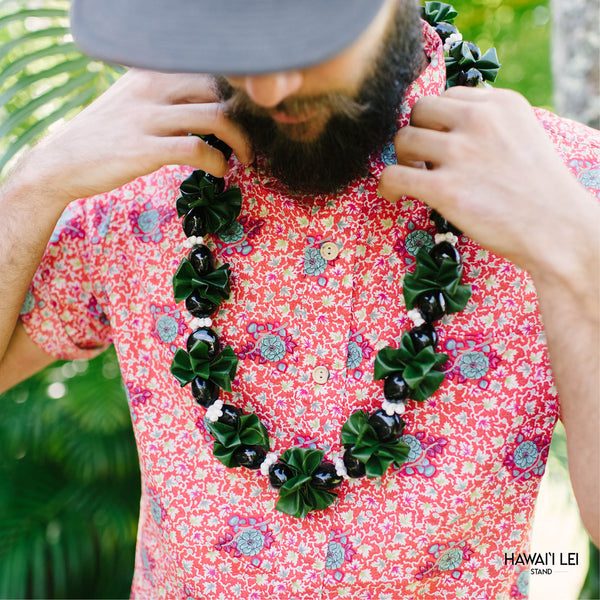 Kukui Nut (Ti Leaf) Lei - Hawai'i Lei Stand - Lei Shipping