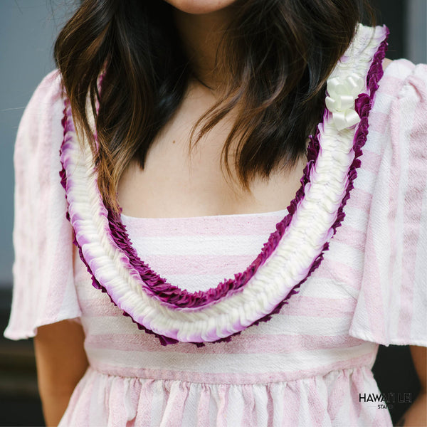 Christina Orchid Lei (Purple) Lei Shipping And Delivery From Honolulu Hawaii