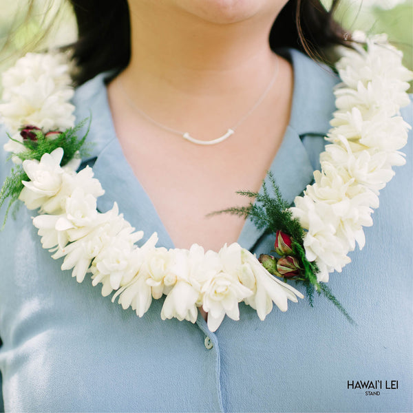 Double Tuberose And Rosebud Lei (Color Varies) - Hawai'i Lei Stand - Lei Shipping