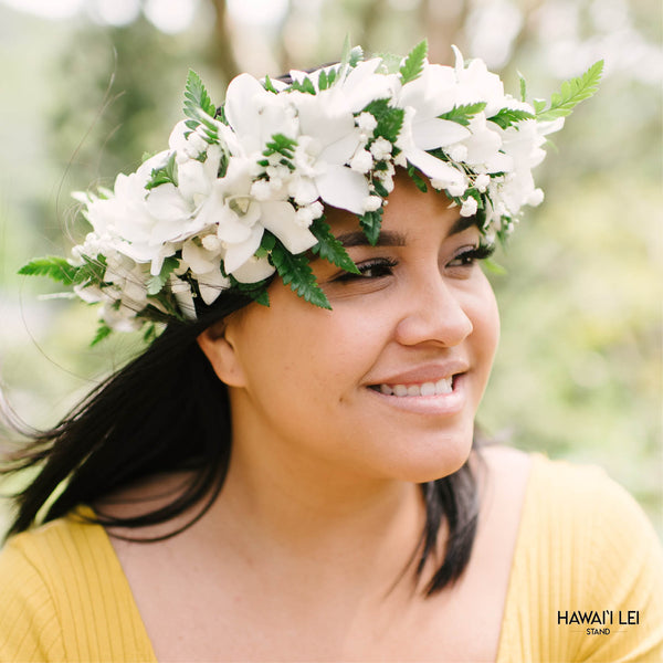 Haku Lei (White) - Hawai'i Lei Stand - Lei Shipping
