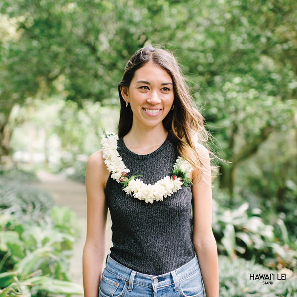 Double Tuberose And Rosebud Lei (Color Varies) - Hawai'i Lei Stand - Lei Shipping