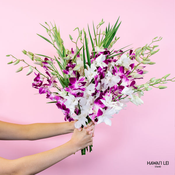 The Dendrobium Orchid Bouquet - Hawai'i Lei Stand - Lei Shipping
