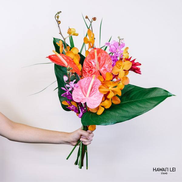The Tropical Bouquet (Seasonal Flowers Vary) - Hawai'i Lei Stand - Lei Shipping