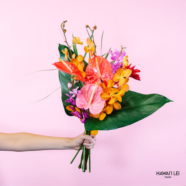 The Tropical Bouquet (Seasonal Flowers Vary) - Hawai'i Lei Stand - Lei Shipping