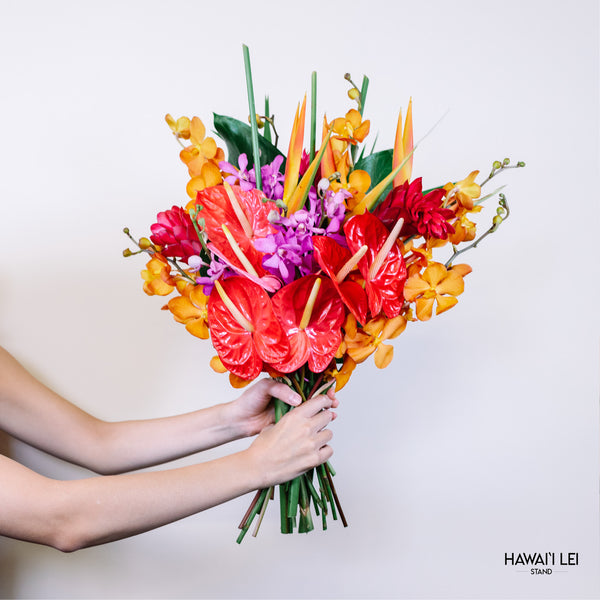 The Tropical Bouquet (Seasonal Flowers Vary) - Hawai'i Lei Stand - Lei Shipping