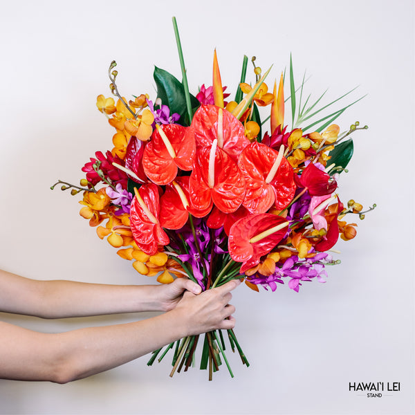 The Tropical Bouquet (Seasonal Flowers Vary) - Hawai'i Lei Stand - Lei Shipping