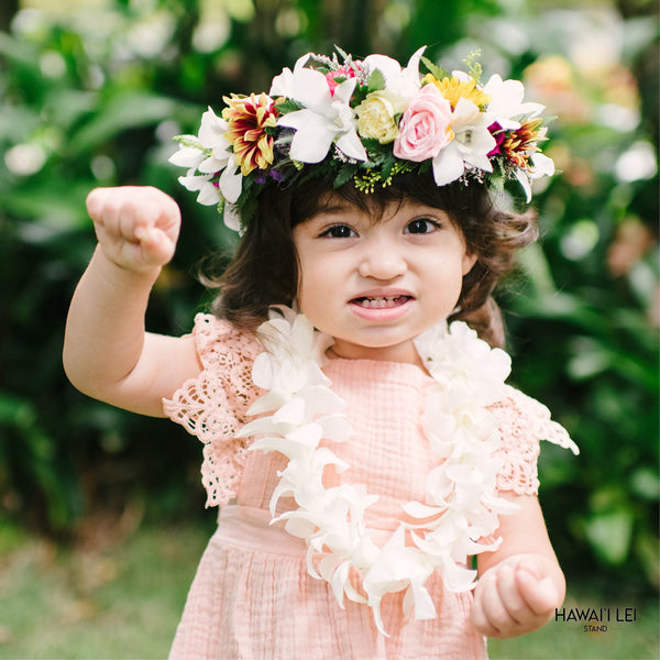 Keiki (Child) Haku (Seasonal Colors Vary) - Hawai'i Lei Stand - Lei Shipping