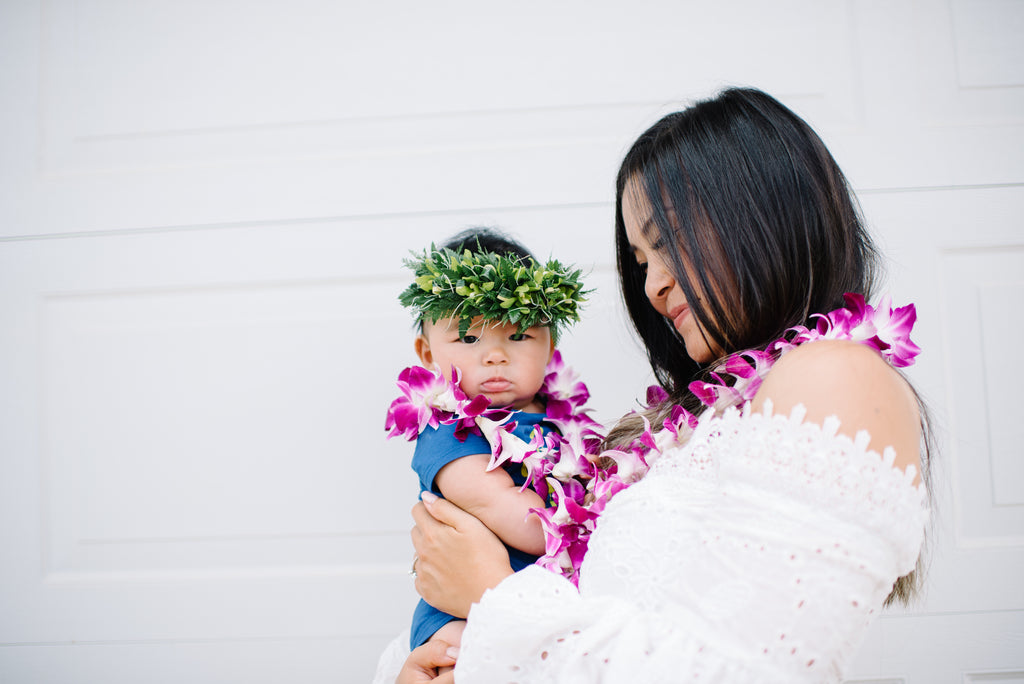 Celebrating Mother's Day With Lei