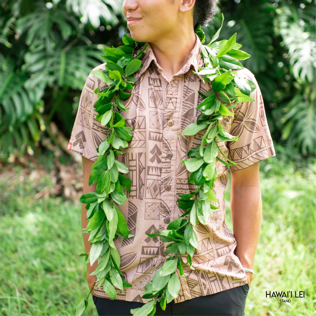 Premium Big Island Hilo Maile Lei  Available For Nationwide Shipping From Hawaii Lei Stand