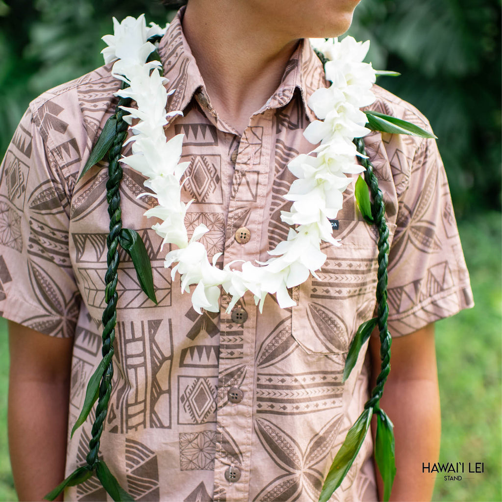 Hanalei Lei Set (White) - Hawai'i Lei Stand - Lei Shipping