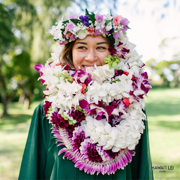 アリシアスタン　ia Welcome Lei Ali'i Lei Set A | Leis for Graduation | Hawai'i Lei Stand