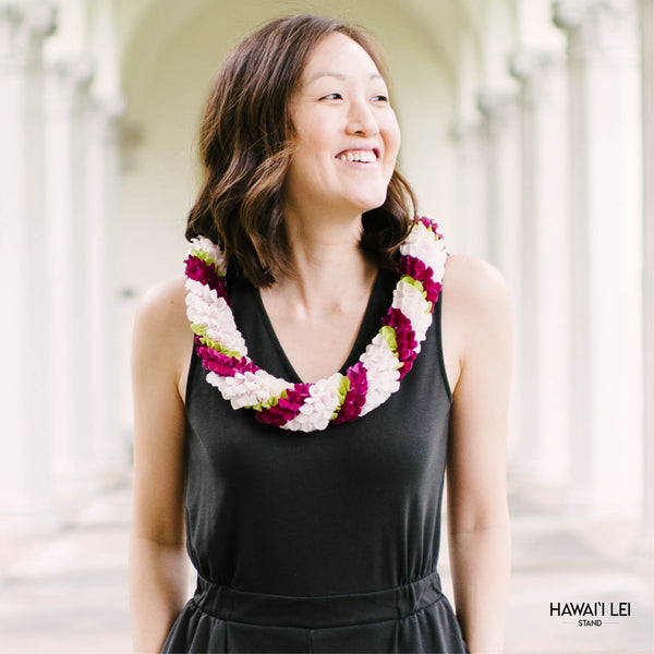 Spiral Orchid Lei (Multi-Color) Hawaii Lei Stand Lei Shipping & Delivery