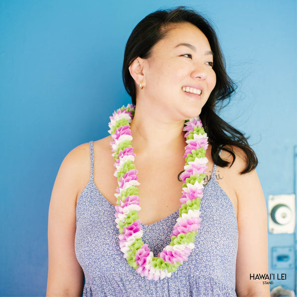 Spiral Orchid Lei (Multi-Color) Hawaii Lei Stand Lei Shipping & Delivery