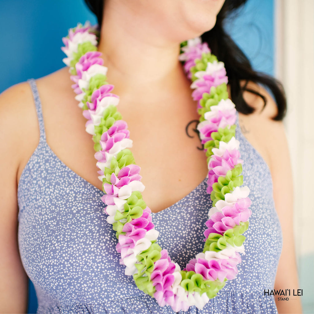 Spiral Orchid Lei (Multi-Color) Hawaii Lei Stand Lei Shipping & Delivery