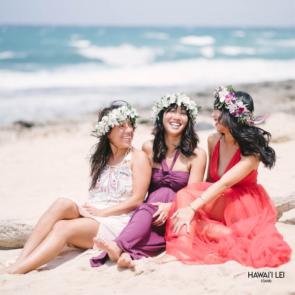 Signature Haku Lei (Seasonal Mix) -  Hawai'i Lei Stand - Lei Shipping