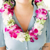 Paradise Triple Orchid Lei (Purple, Green and White) - Hawai'i Lei Stand - Lei Shipping