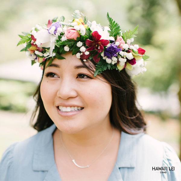 Wailea Set  E - Wedding Lei & Tropical Bouquet Sets - Hawaii Lei Stand - Nationwide Lei & Tropical Shipping 