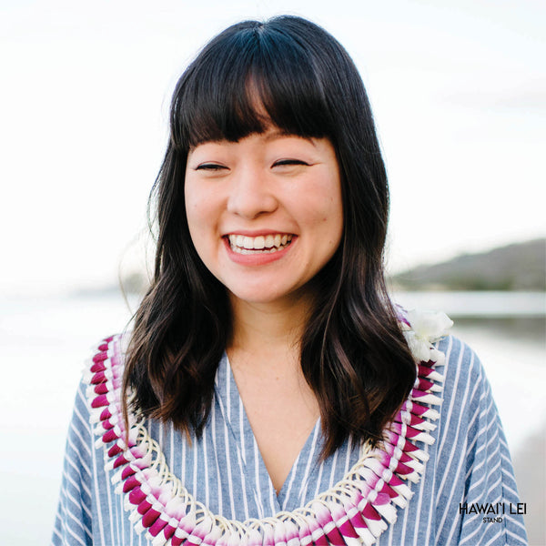 Color-wrapped Micronesian Ginger Lei (Purple) - Hawai'i Lei Stand - Lei Shipping