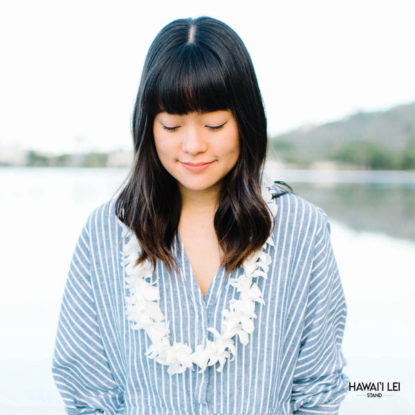 Deluxe Orchid Lei (White) - Hawai'i Lei Stand - Lei Shipping