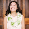 Paradise Triple Orchid Lei (Green and White) - Hawai'i Lei Stand - Lei Shipping