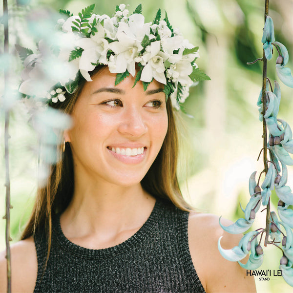 Signature Haku Lei (White) -  Hawai'i Lei Stand - Lei Shipping