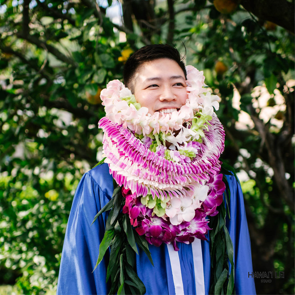 Ali`i Graduation Lei Set D (color varies) - Hawaii Lei Stand - Lei Shipping