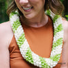 Spiral Orchid Lei (Green and White) - Hawai'i Lei Stand - Lei Shipping