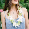 Deluxe Orchid Lei (Green & White) - Hawai'i Lei Stand - Lei Shipping