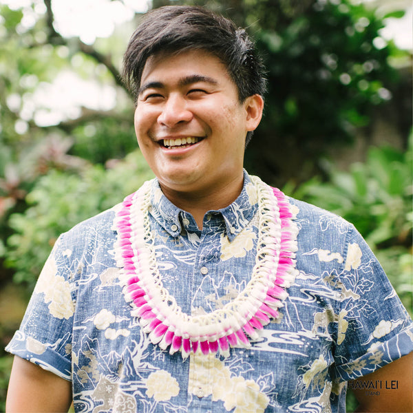 Color-wrapped Micronesian Ginger Lei (Purple) - Hawai'i Lei Stand - Lei Shipping