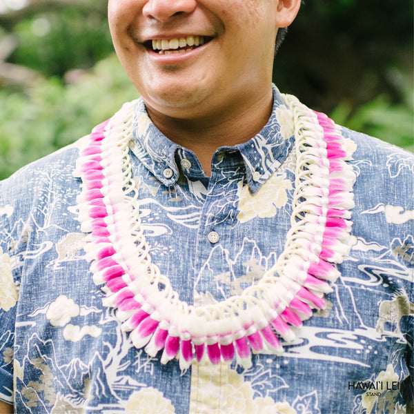 Color-wrapped Micronesian Ginger Lei (Purple) - Hawai'i Lei Stand - Lei Shipping